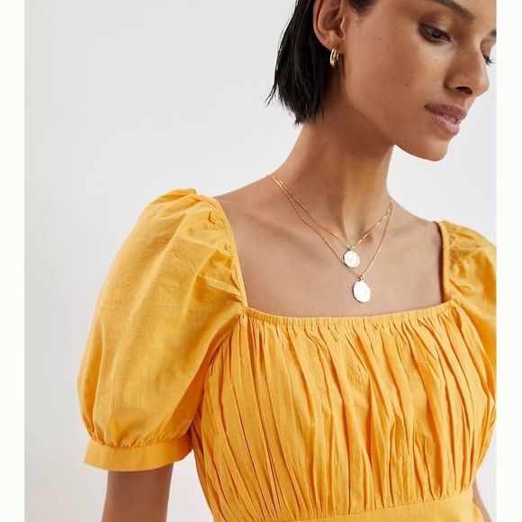 ANTHROPOLOGIE puffed sleeve mini dress - Picture 5 of 7